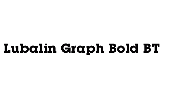 Lubalin Graph Bold BT
